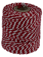 Muller Ficelle coton 45m 50g rouge/blanc