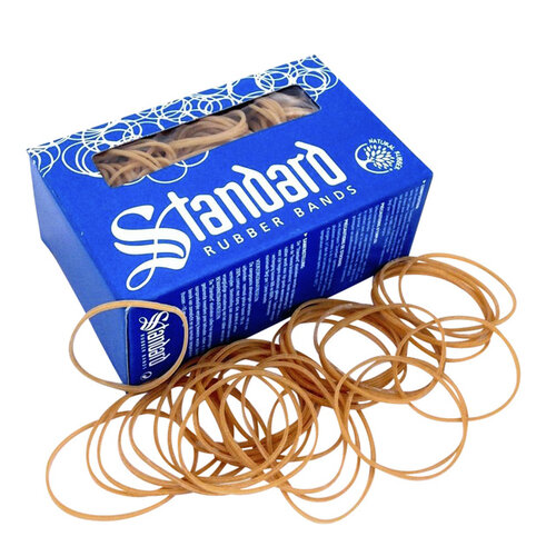 Standard Rubber Bands Elastiek Standard Rubber Bands 16 60x1.5mm 100gr 440 stuks bruin