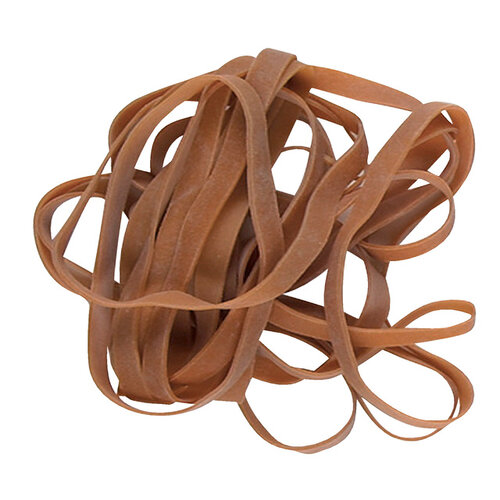 Standard Rubber Bands Elastiek Standard Rubber Bands 77 120x7.5mm 100gr 40 stuks bruin