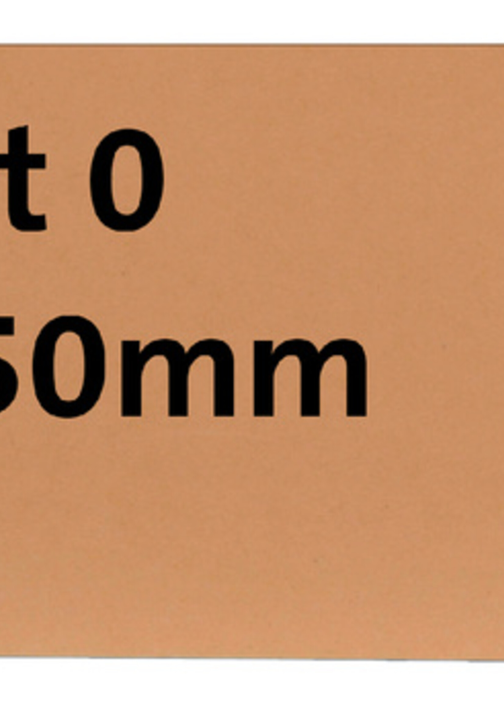 HF2 Label HF2 nr0 200gr 25x50mm chamois 1000stuks