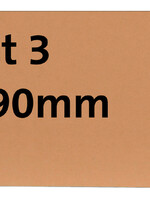 HF2 Label karton nr3 200gr 45x90mm chamois 1000stuks