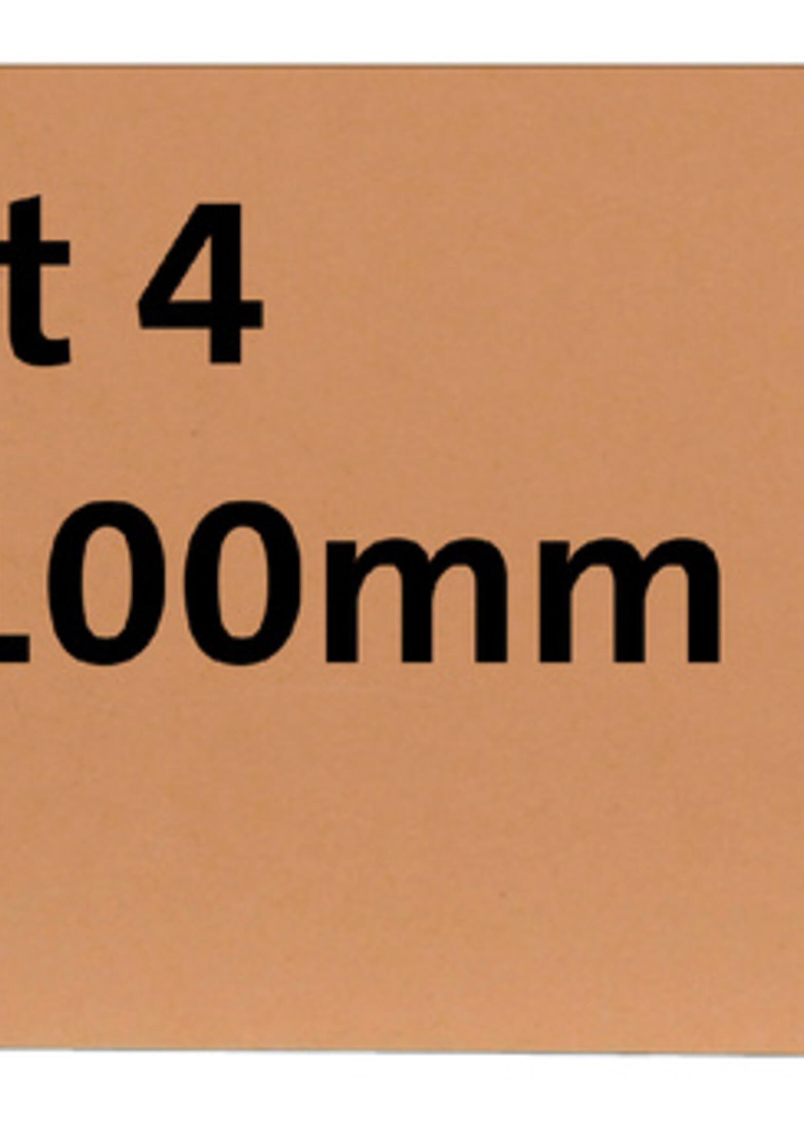 HF2 Label karton nr4 200gr 50x100mm chamois 1000stuks