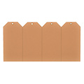 HF2 Étiquette carton n°4 200g 50x100mm chamois 1000pcs.