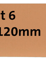 HF2 Étiquette carton n°6 200g 60x120mm chamois 1000pcs.