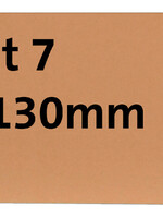 HF2 Étiquette carton n°7 200g 65x130mm chamois 1000pcs.