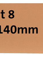 HF2 Label karton nr8 200gr 70x140mm chamois 1000stuks