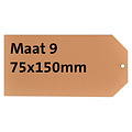 HF2 Étiquette carton n°9 200g 75x150mm chamois 1000pcs.