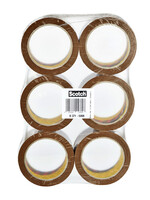 Scotch Verpakkingstape Scotch 371 50mmx66m bruin PP 6 rollen