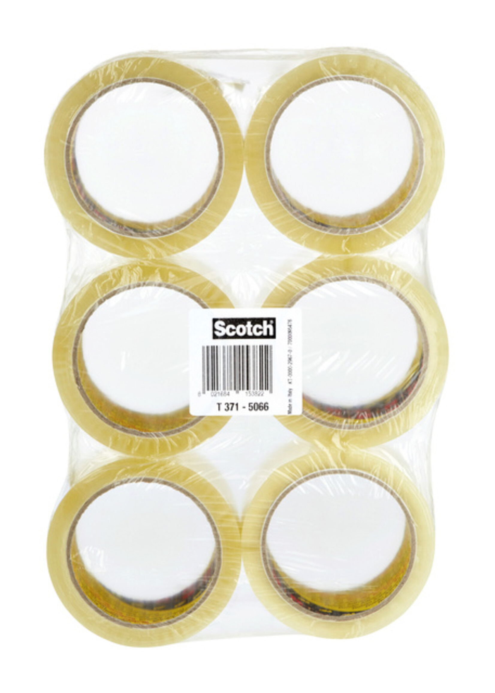 Scotch Ruban d'emballage Scotch 371 50mmx66m transparent PP 6 rouleaux