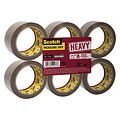 Scotch Ruban adhésif d'emballage Scotch Heavy 50mmx66m brun 6 rouleaux