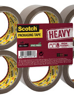Scotch Verpakkingstape Scotch Heavy 50mmx66m bruin 6 rollen