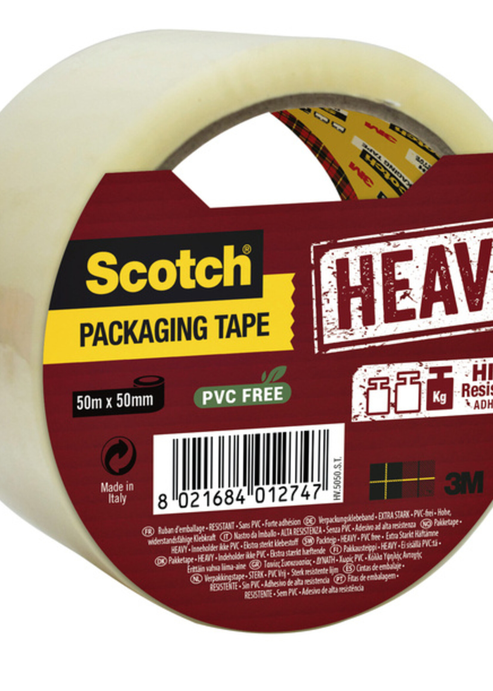 Scotch Ruban d'emballage Scotch Heavy 50mmx50m transparent