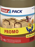 Tesa Verpakkingstape Tesa 57519 50mmx66m bruin PP promopack