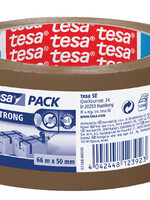 Tesa Verpakkingstape Tesa 50mmx66m bruin PP