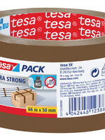 Tesa Verpakkingstape Tesa 50mmx66m bruin extra sterk PVC