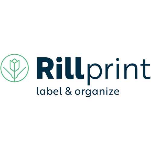 Rillprint Waarschuwingsetiket Rillprint this side up 46x125mm wit groen