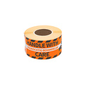 Rillprint Etiquette d'avertissement Rillprint Handle with care 46x125mm orange