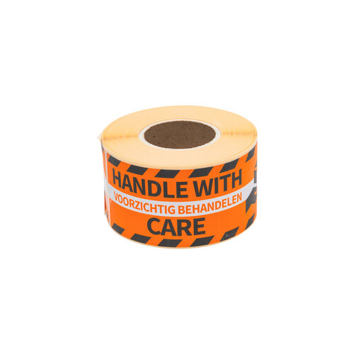 Rillprint Etiquette d'avertissement Rillprint Handle with care 46x125mm orange