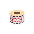 Rillprint Etiquette d'avertissement Rillprint Do not fold 46x125mm blanc