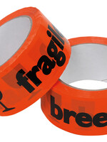 Iezzy Ruban de signalisaton IEZZY "Fragile" 50mmx66m orange/noir