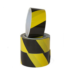 Ruban de signalisation IEZZY 500mmx66m noir/jaune