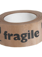 Iezzy Waarschuwingstape IEZZY 50mmx50m 80p gerecycled papier br/zw