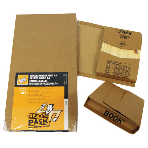 Cleverpack Emballage Cleverpack pour A5+bande adhésive brun 25pcs