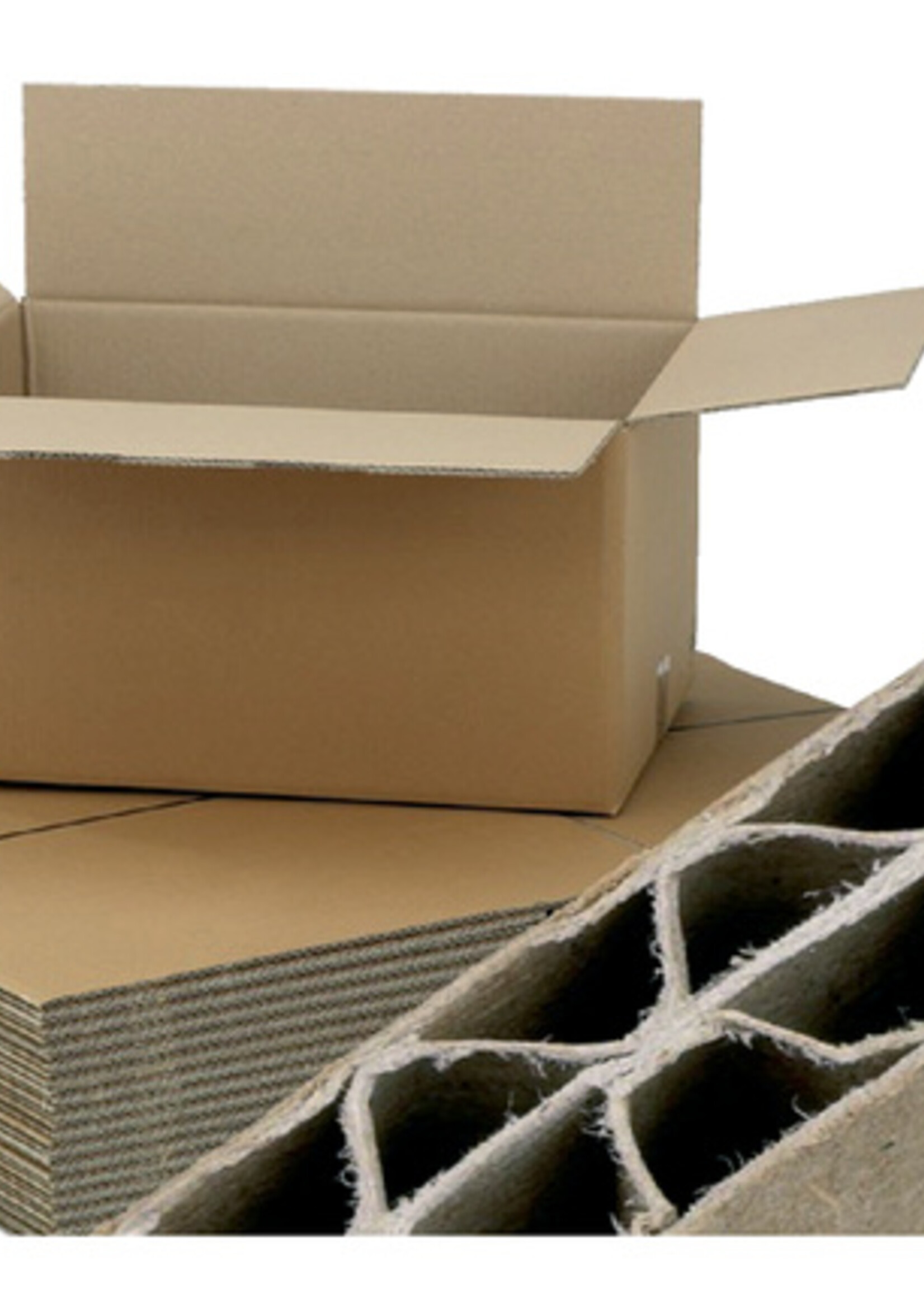 Cleverpack Verzenddoos CleverPack dubbelgolf 486x386x386mm bruin 10st.