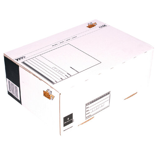 Cleverpack Postpakketbox 4 CleverPack 305x215x110mm wit 25stuks