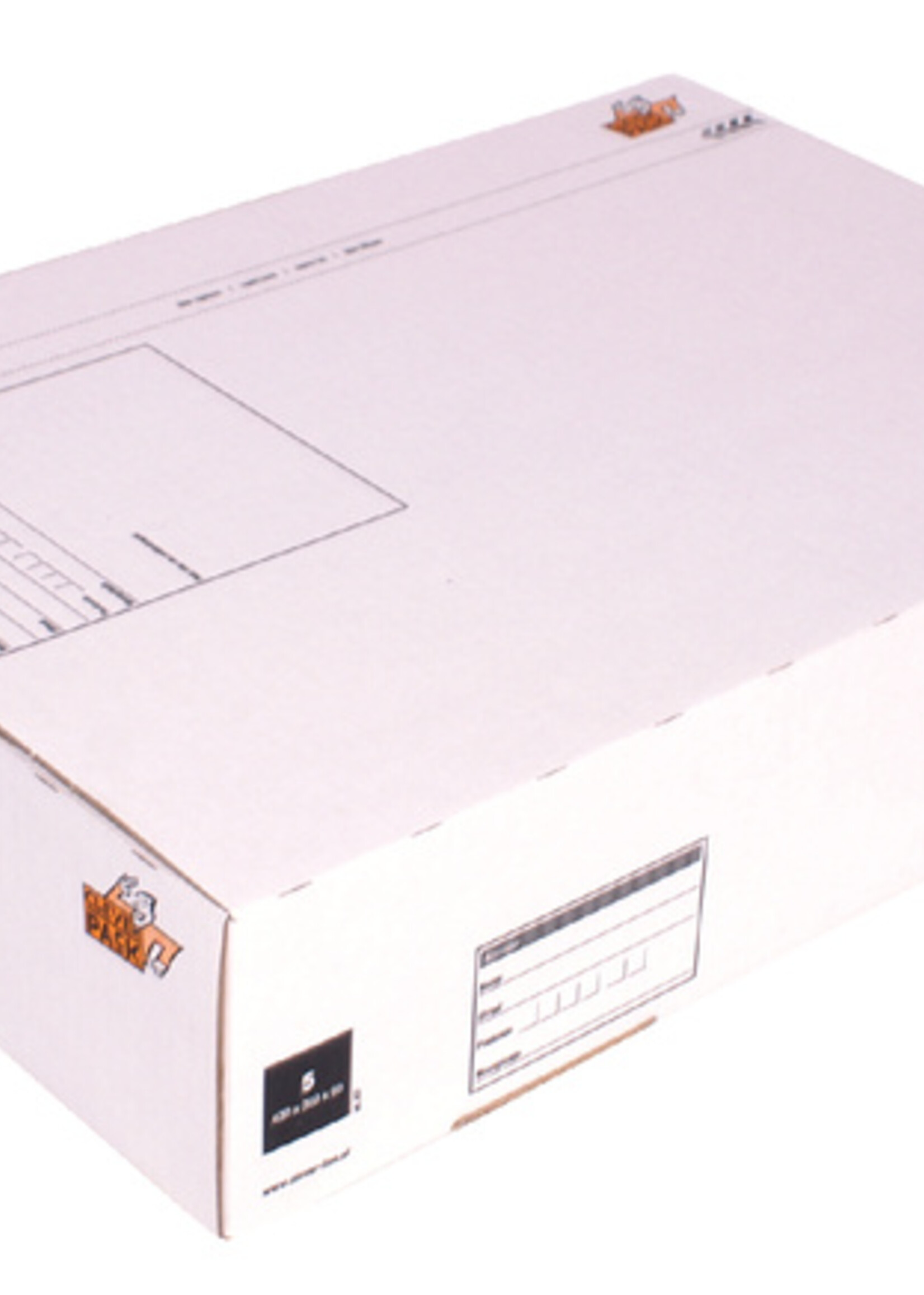 Cleverpack Postpakketbox 5 CleverPack 430x300x90mm wit 25stuks