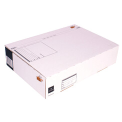Boîte poste 5 CleverPack 430x300x90mm blanc 25 pièces