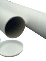 Cleverpack Tube d’expédition CleverPack A1+bouchons 650x50x1.5mm blanc 5pcs