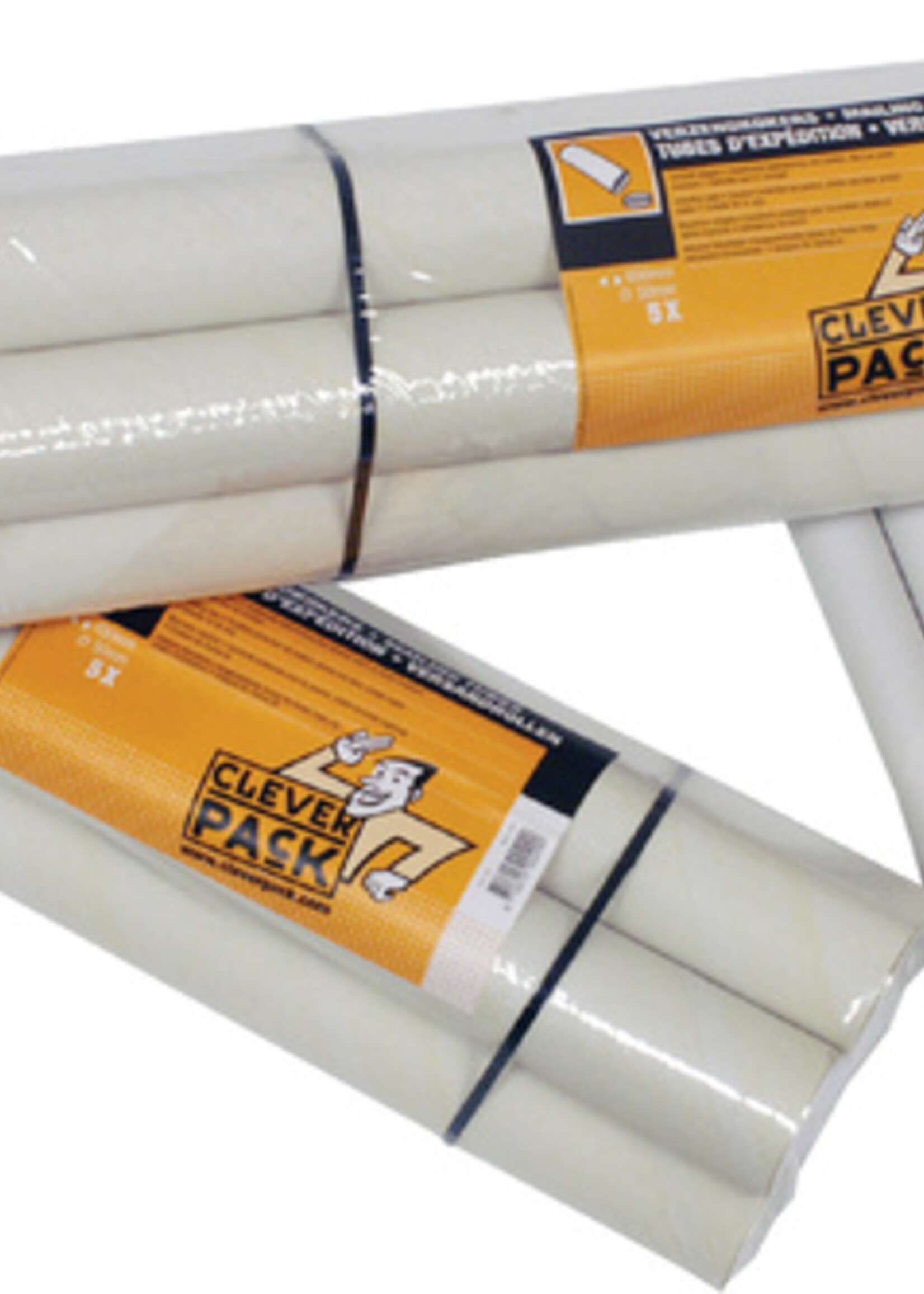 Cleverpack Tube d’expédition CleverPack A1+bouchons 650x50x1.5mm blanc 5pcs