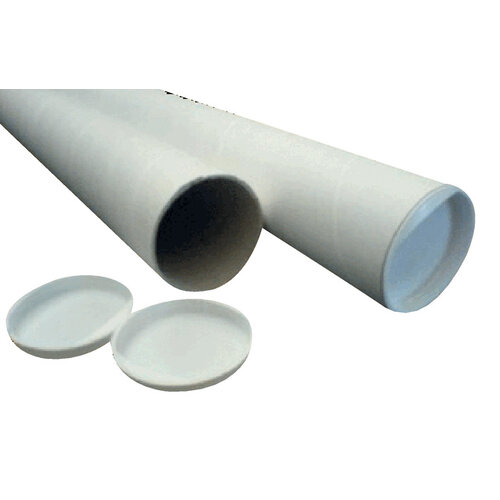 Cleverpack Tube d’expédition CleverPack A0+bouchons 850x50x1.5mm blanc 5pcs