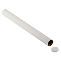 Cleverpack Tube d’expédition CleverPack A0+bouchons 850x50x1.5mm blanc 5pcs