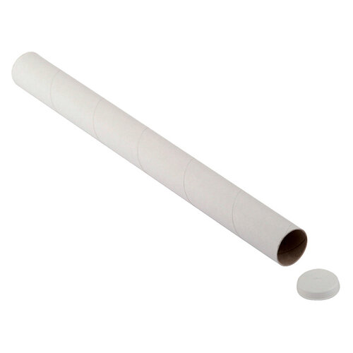 Cleverpack Tube d’expédition CleverPack A0+bouchons 850x50x1.5mm blanc 5pcs