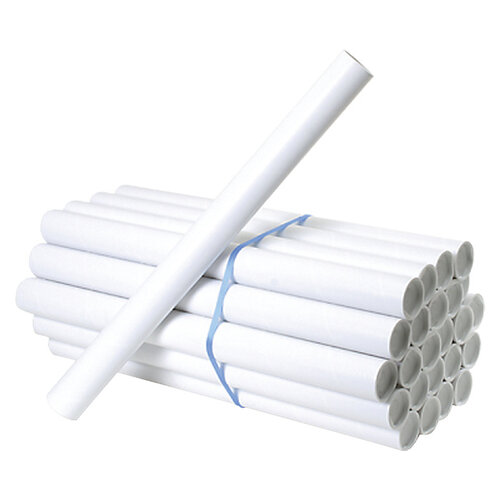 Cleverpack Tube expédition CleverPack A3+embouts 330x29,7x1,2 blanc 20pcs
