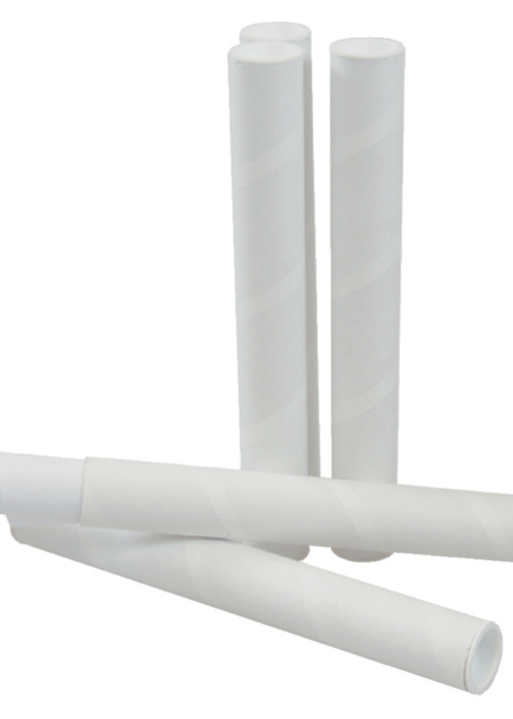 Cleverpack Verzendkoker CleverPack A3 +doppen 330x29.7x1.2 wit 20stuks