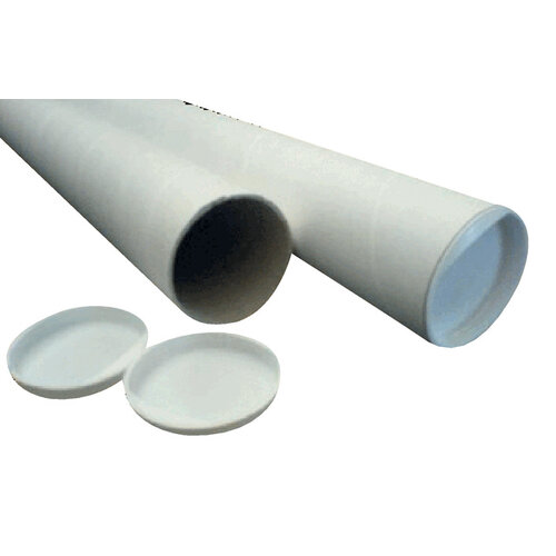 Cleverpack Tube expédition CleverPack A2+embouts 450x50x1,5 blanc 20pcs