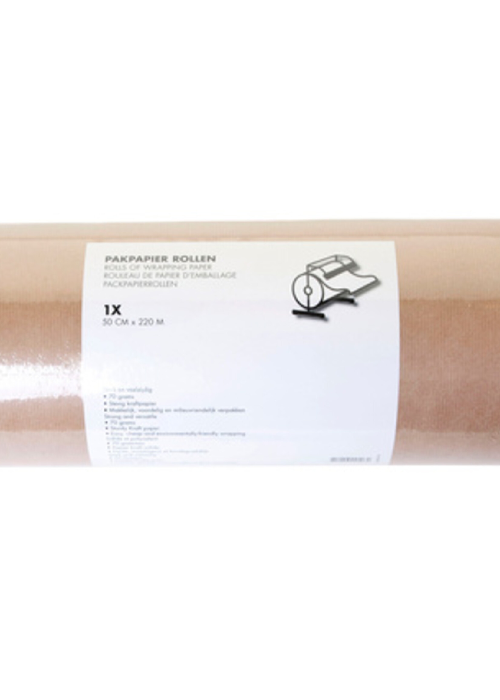 Iezzy Papier d'emballage IEZZY 50cmx220m 70g kraft brun