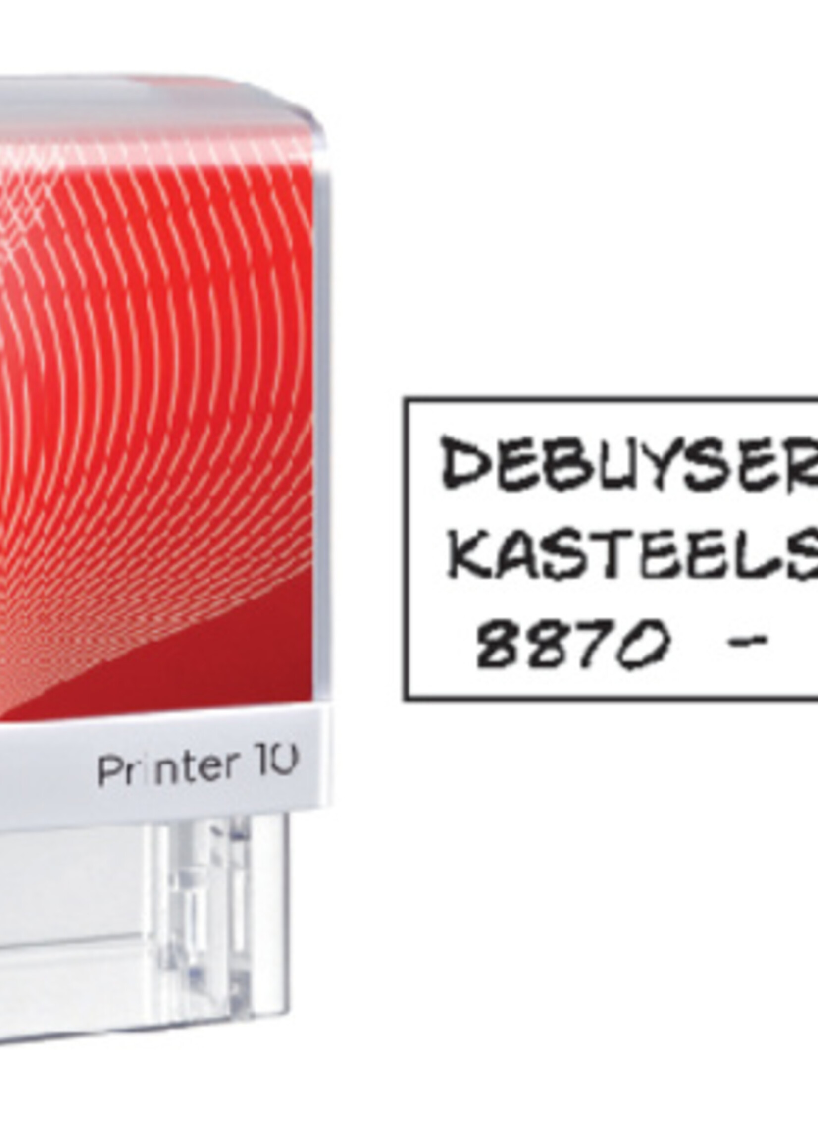 Colop Tekststempel Colop Printer 10 personaliseerbaar 3regels 27x10mm