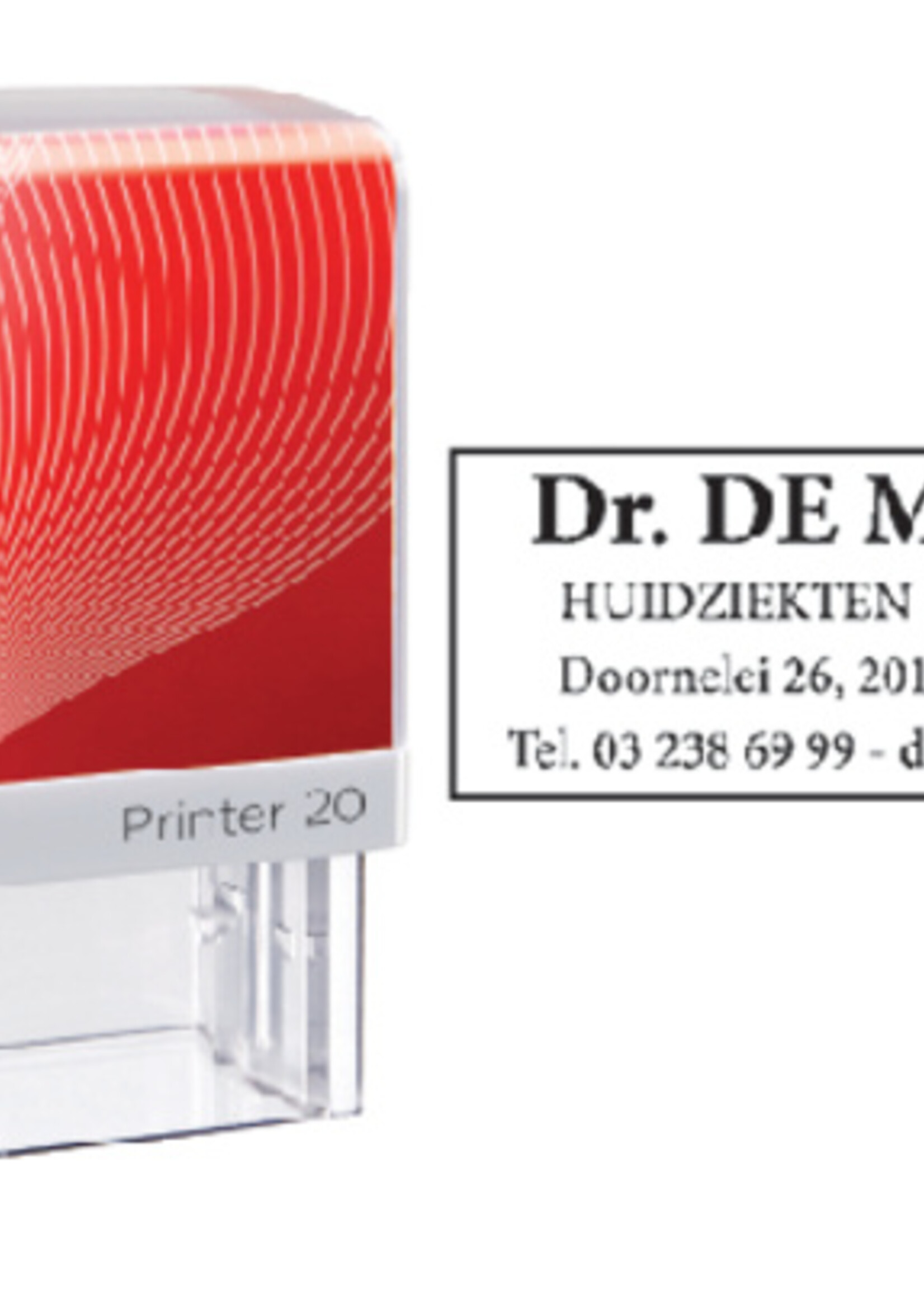 Colop Tekststempel Colop Printer 20 personaliseerbaar 4regels 38x14mm