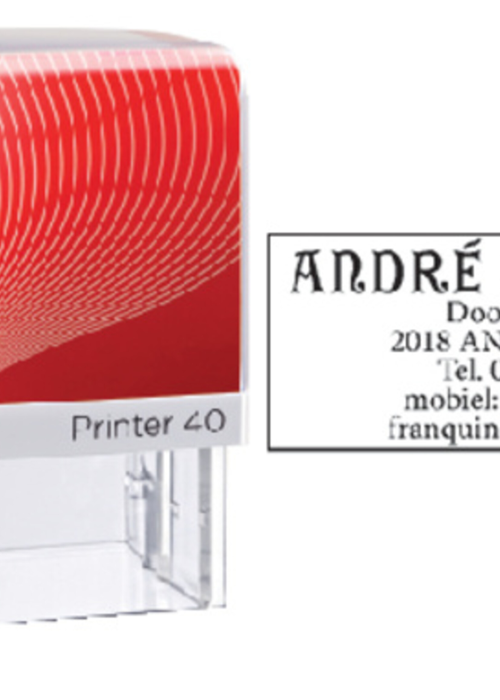 Colop Cachet à Formules Colop Printer 40 personnalisable 6 lignes 59x23mm