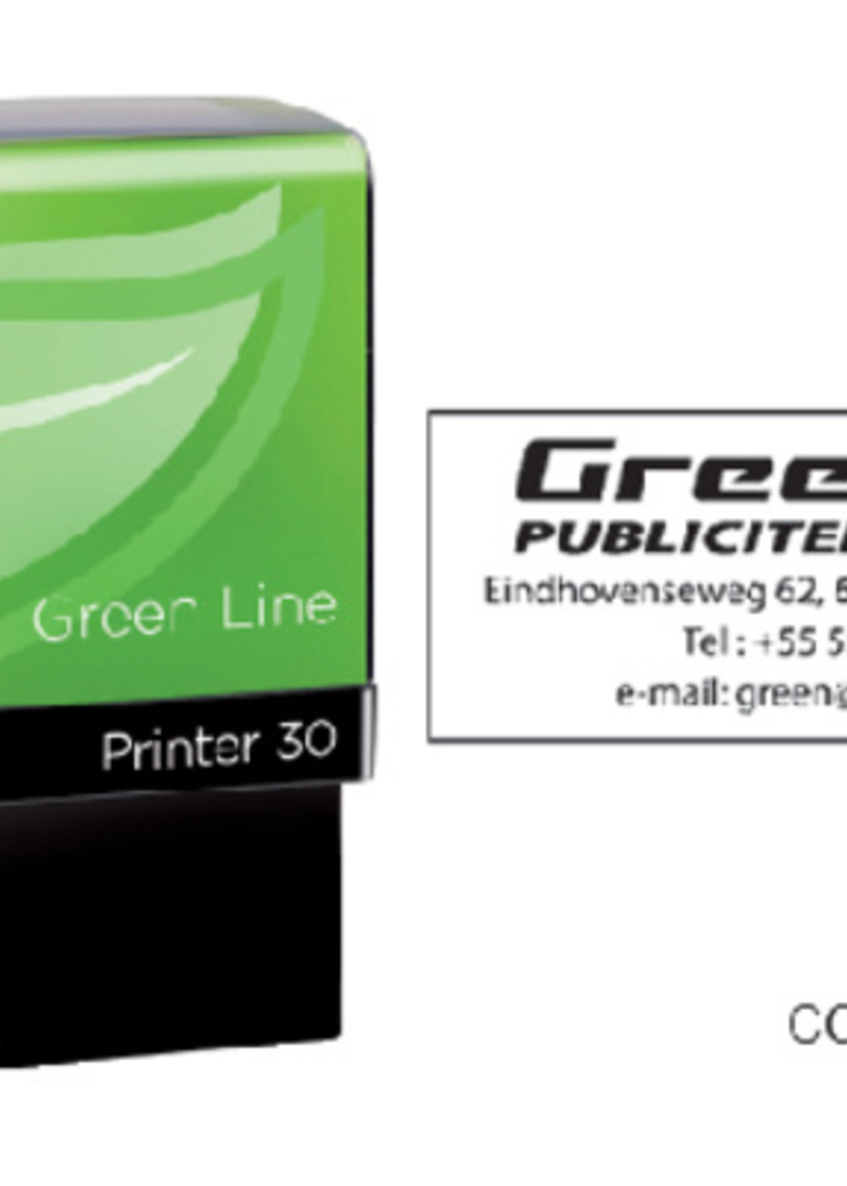 Colop Tekststempel Colop 30 green line personaliseerbaar 5regels 47x18mm