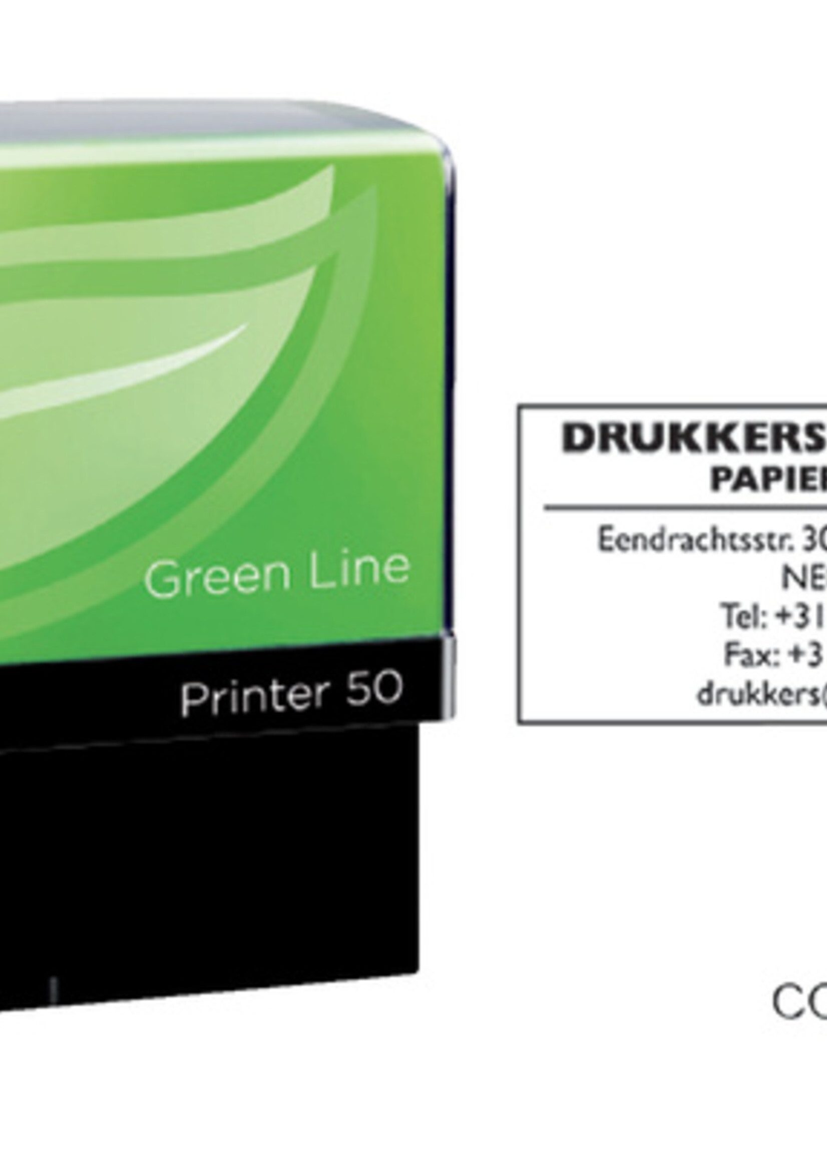 Colop Cachet à formules Colop 50 Greenline personnalisable 7 lignes 69x30mm