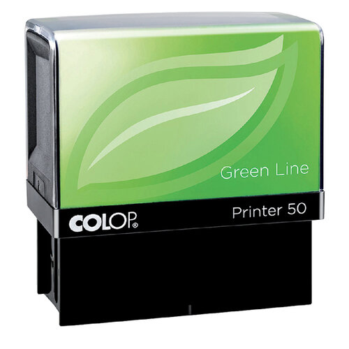 Colop Cachet à formules Colop 50 Greenline personnalisable 7 lignes 69x30mm