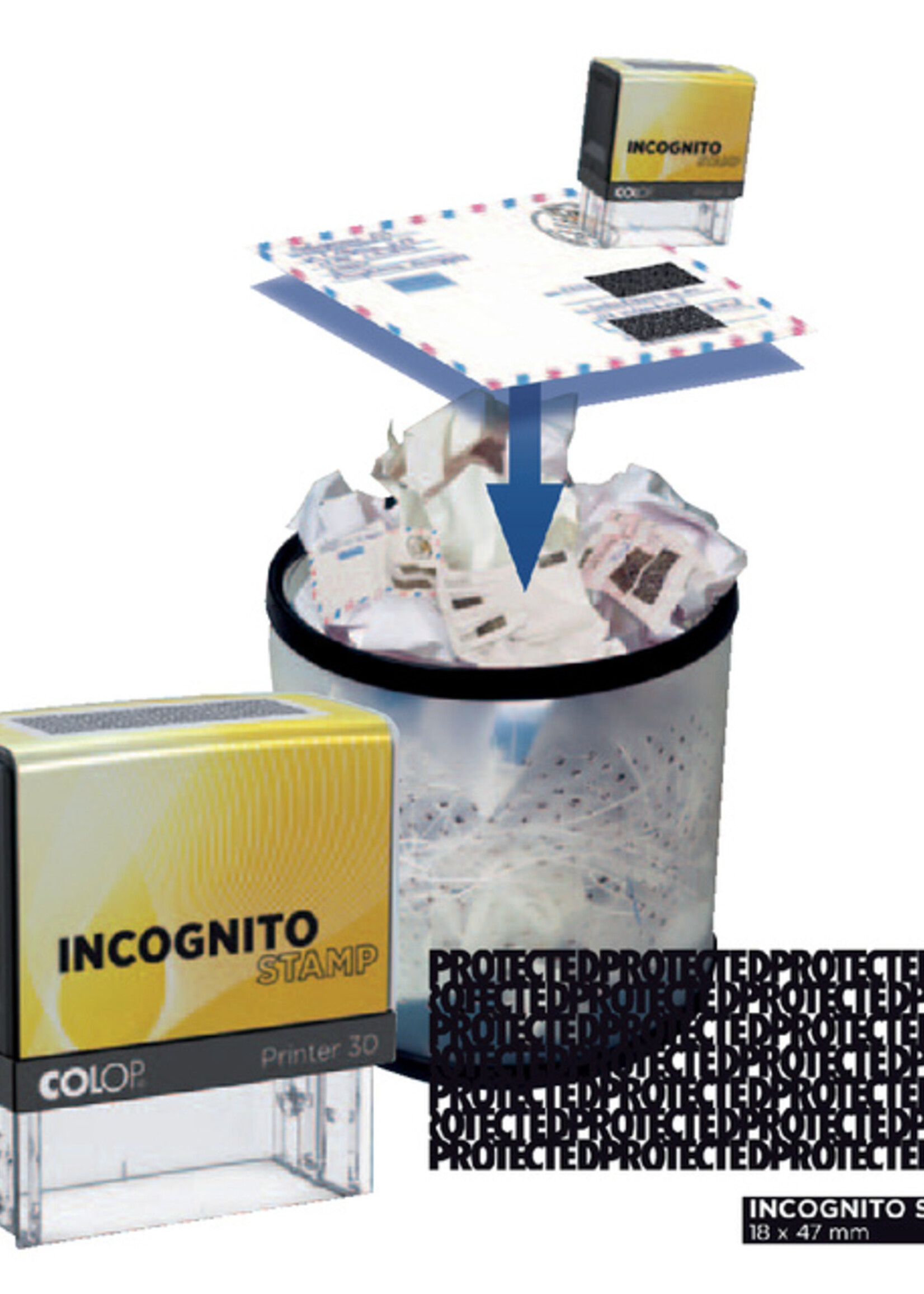 Colop Tekststempel Colop 30 lncognito