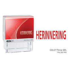 Woordstempel Colop Printer 20 herinnering rood