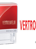 Colop Cachet à Formules Colop Printer20 rouge Vertrouwelijk