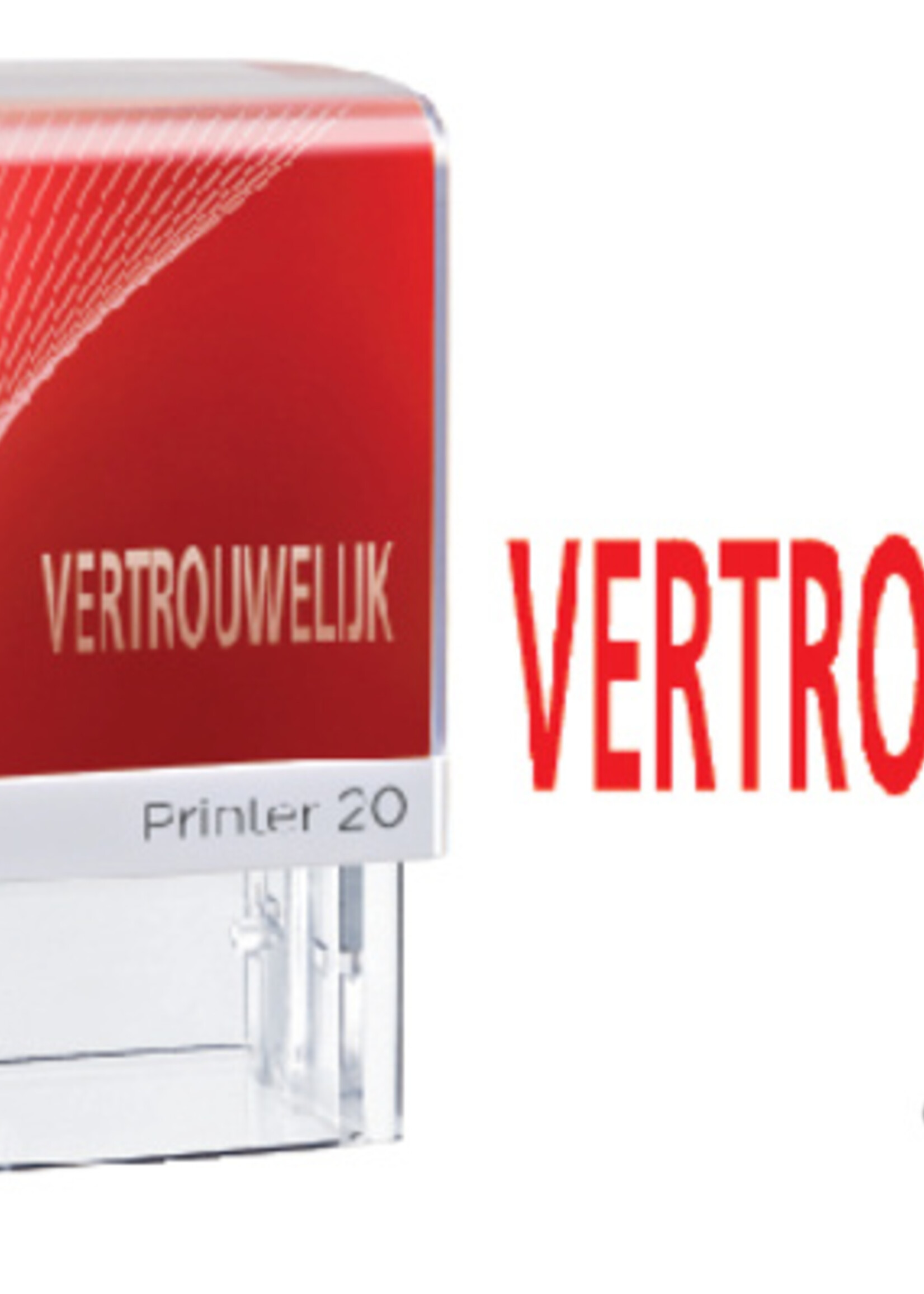 Colop Woordstempel Colop Printer 20 vertrouwelijk rood